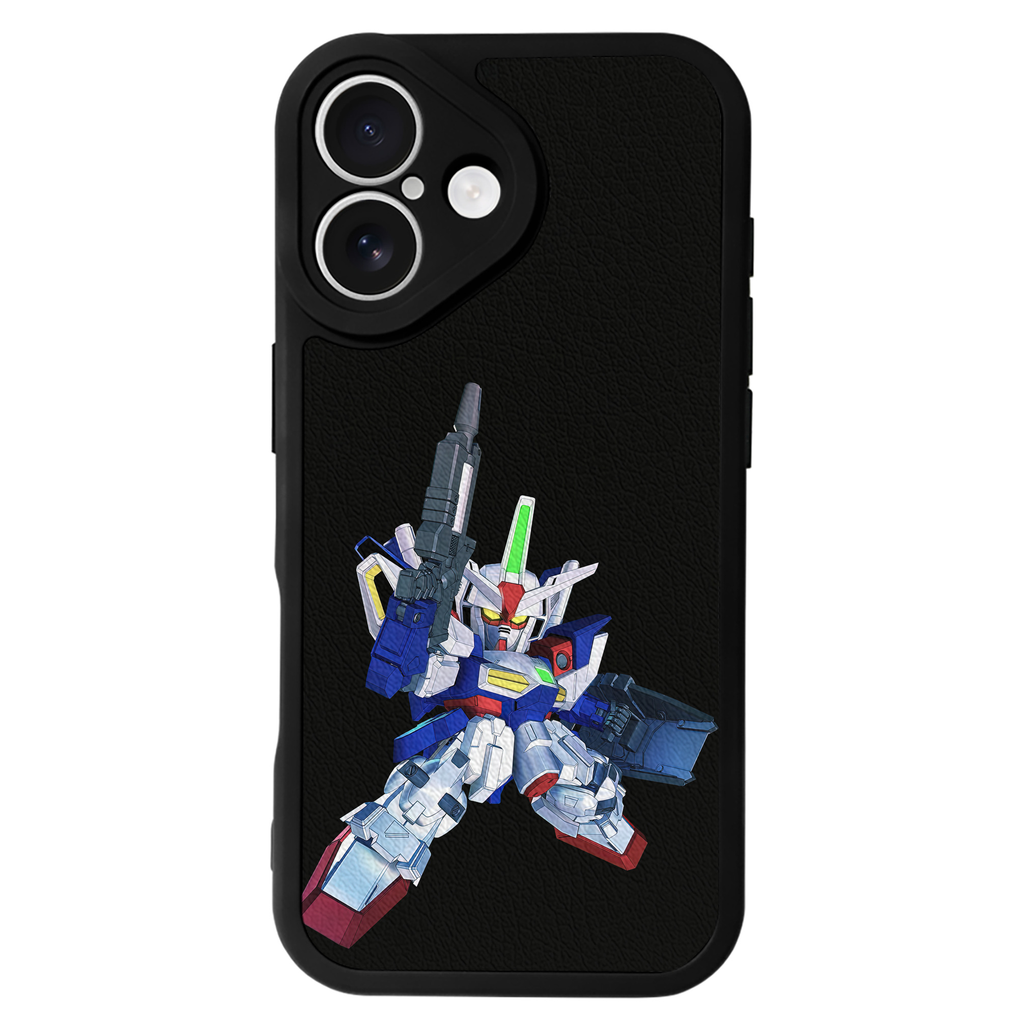 （画像用） 機動戦士ガンダム Mobile Suit Gundam 【iPhone 16シリーズ対応】シリコンスマホケース（レザー調） 材質：シリコン